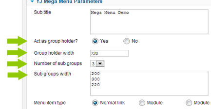 Mega Menu Groups Mega Menu Groups